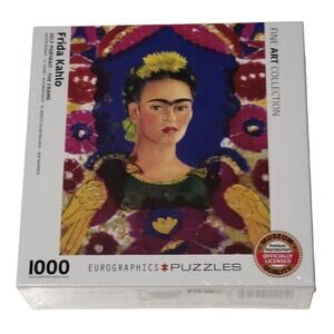 Eurographics Frida Kahlo Puzzle 1000 Pieces Self-Portrait Fine Art New Sealed